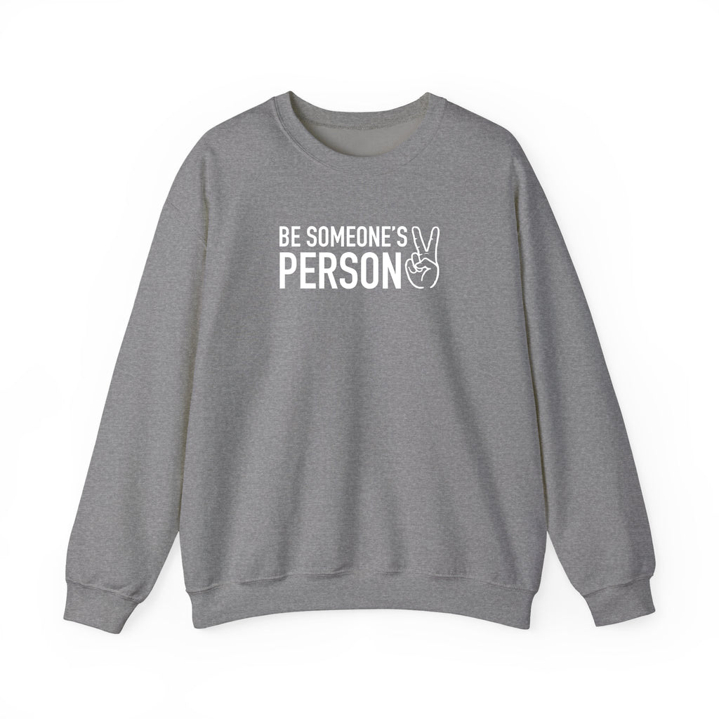 Be Someone's Person Block Crewnecks