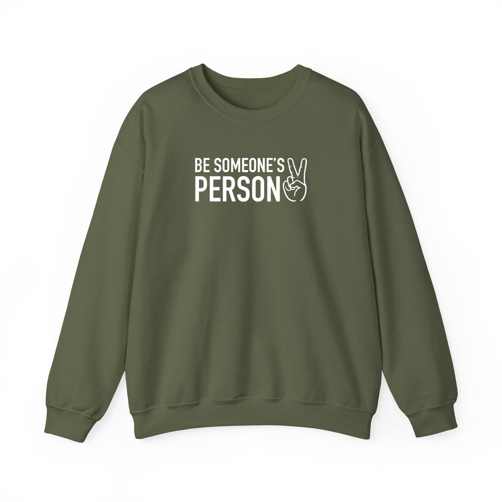 Be Someone's Person Block Crewnecks