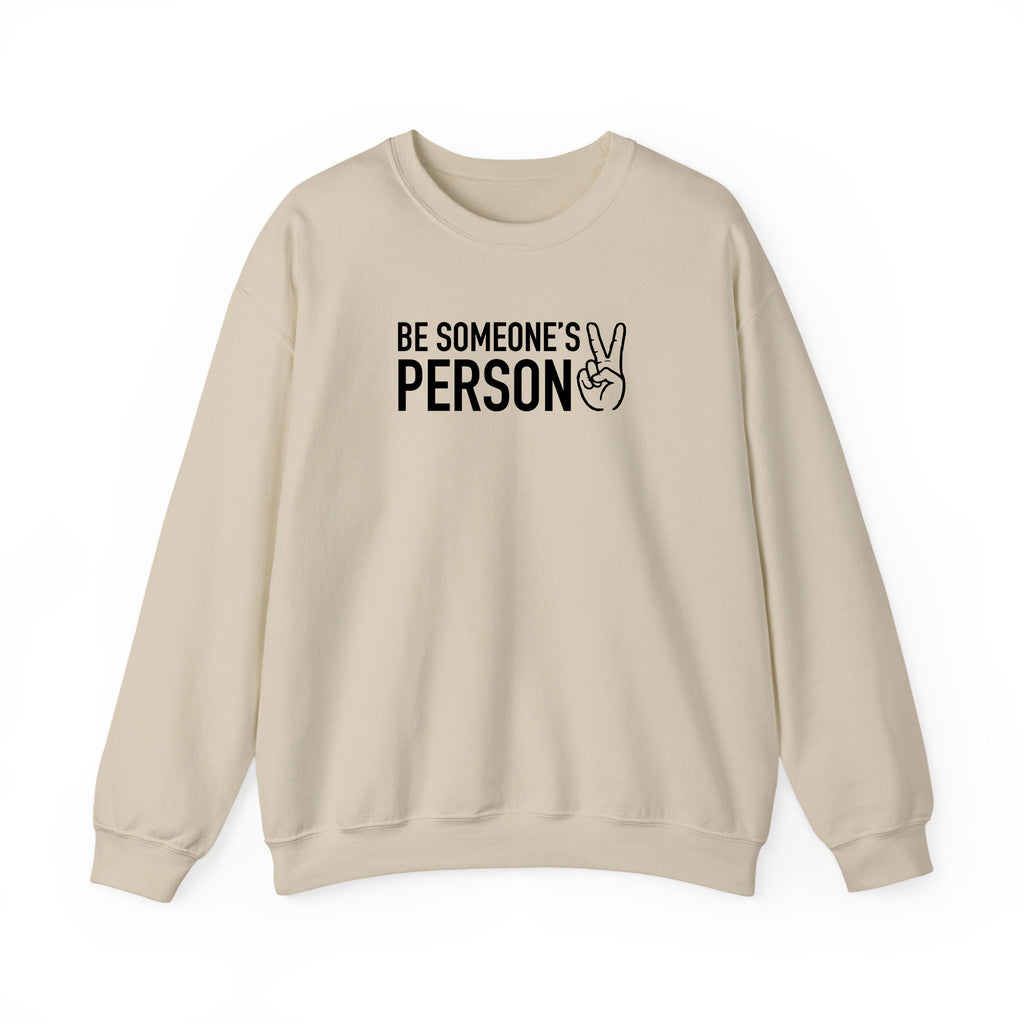 Be Someone's Person Block Crewnecks