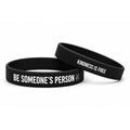 Be Someone's Person Kindness Is Free Silicone Wristband (4 Color Options)