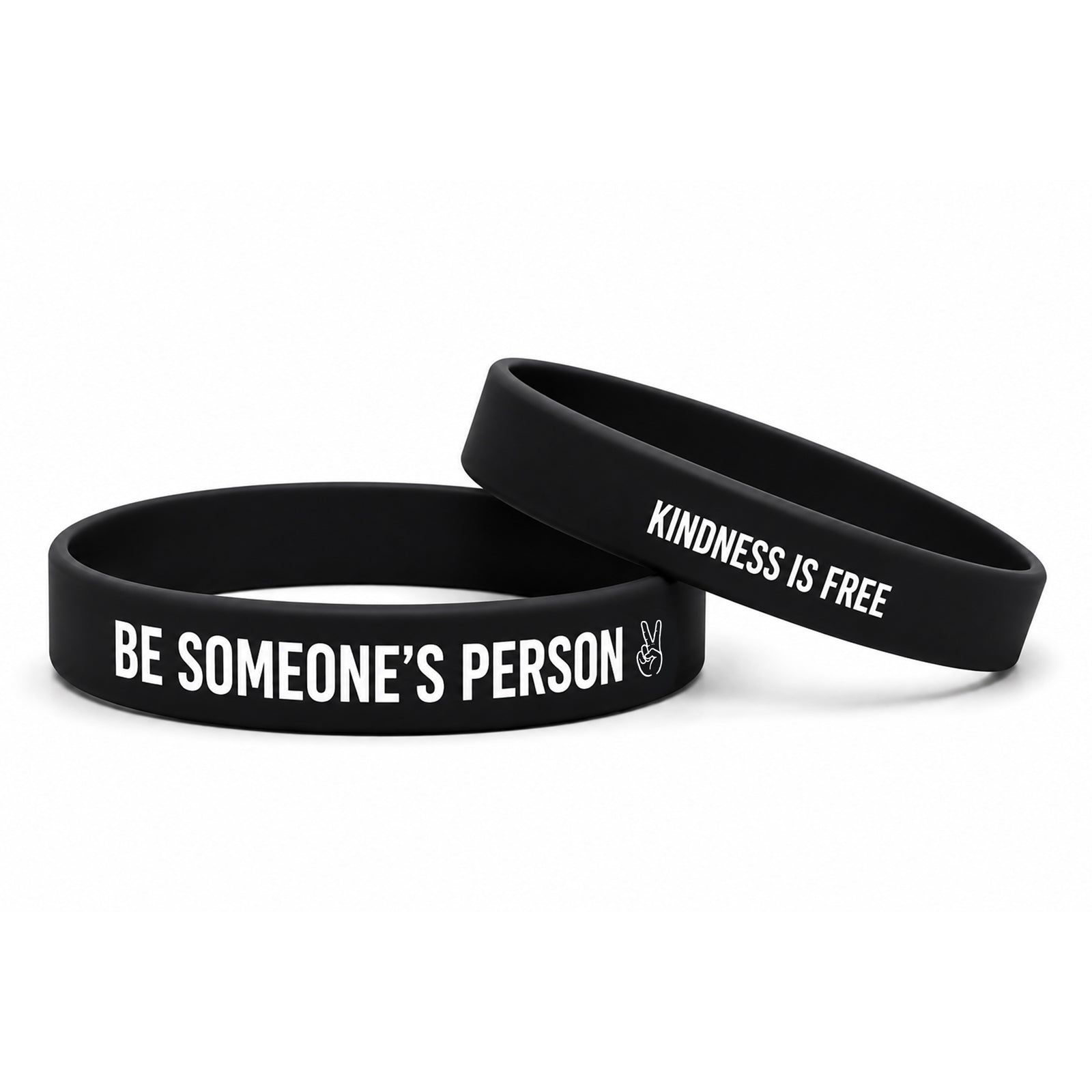Be Someone's Person Kindness Is Free Silicone Wristband (4 Color Options)