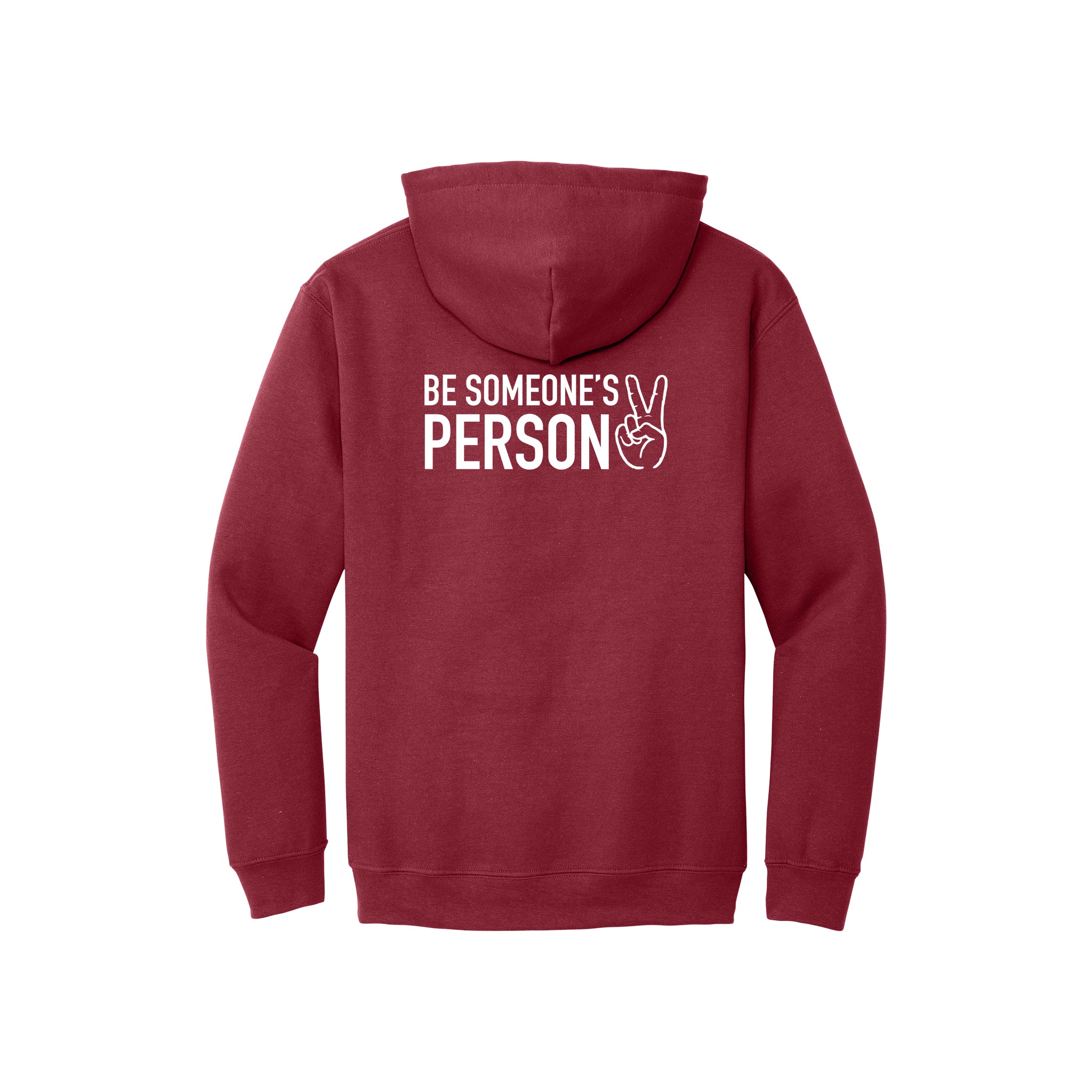 Be Someone's Person Block Zip Hoodies - front & back