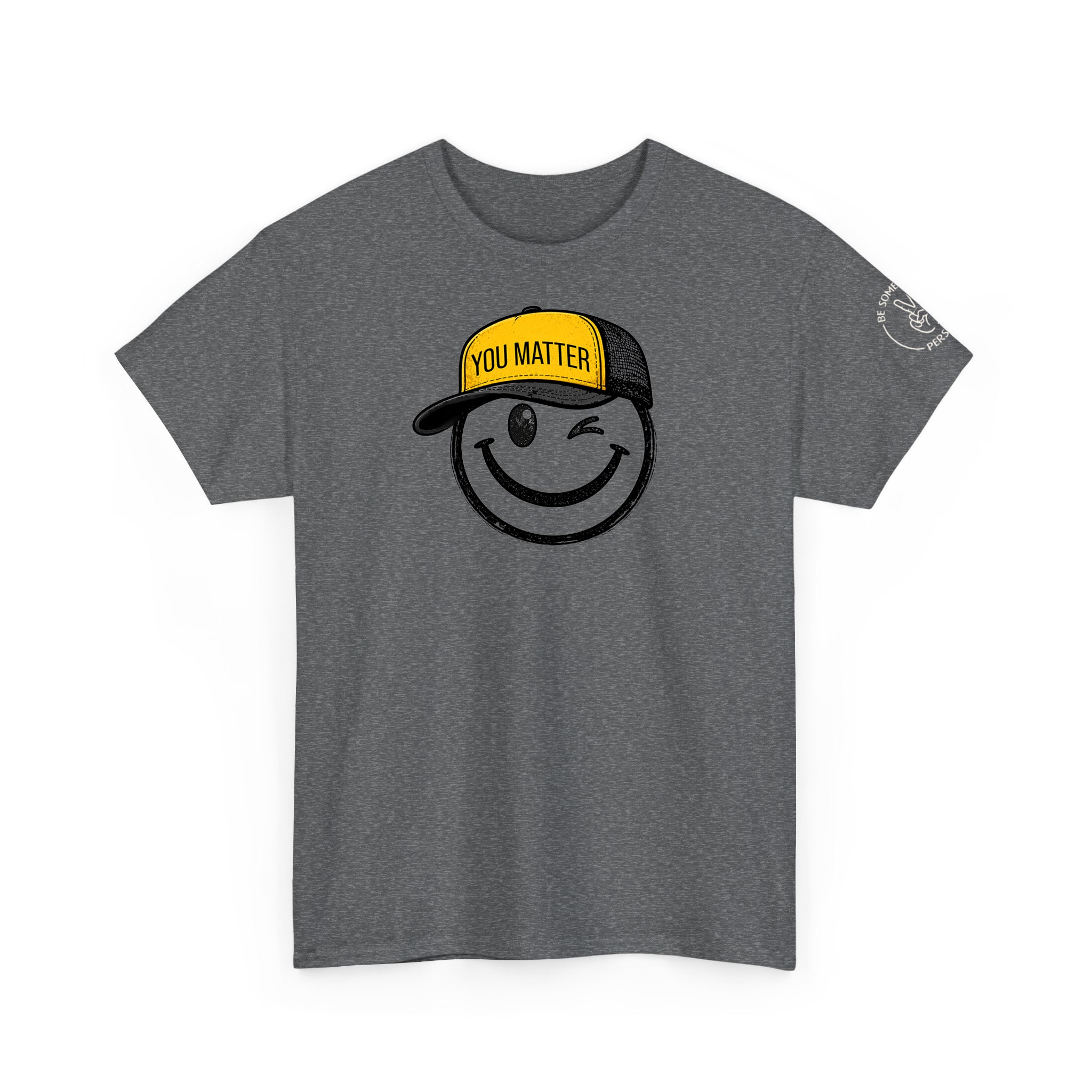 Camisetas con carita sonriente "Tú importas"