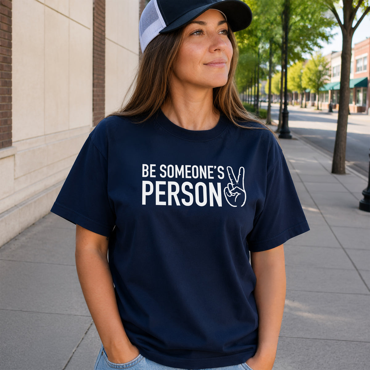 Be Someone's Person Block T-Shirt