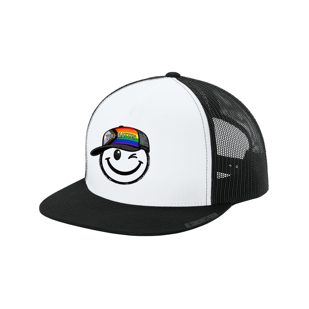 You Matter Smiley Trucker Hats - LGBTQ+ Pride