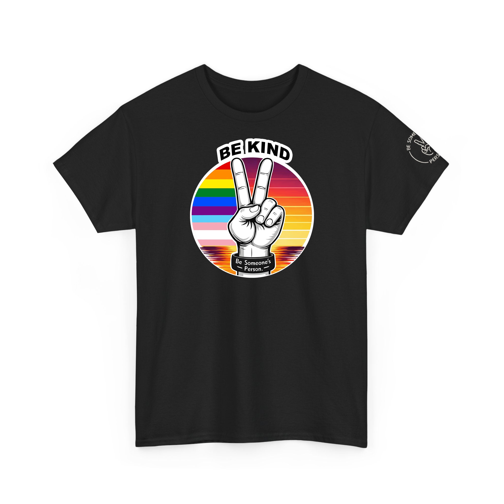 Camisetas con el símbolo de la paz "Be Kind" – Edición Orgullo