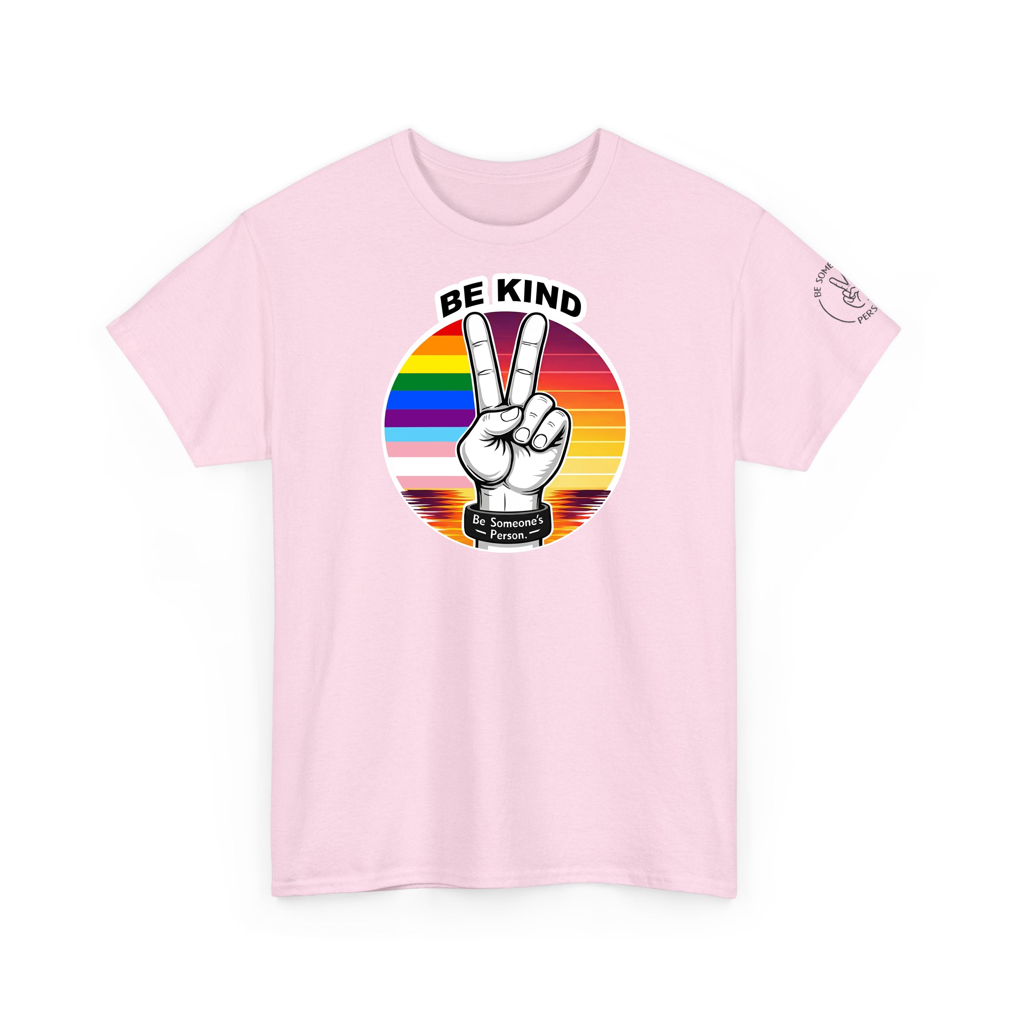 Camisetas con el símbolo de la paz "Be Kind" – Edición Orgullo