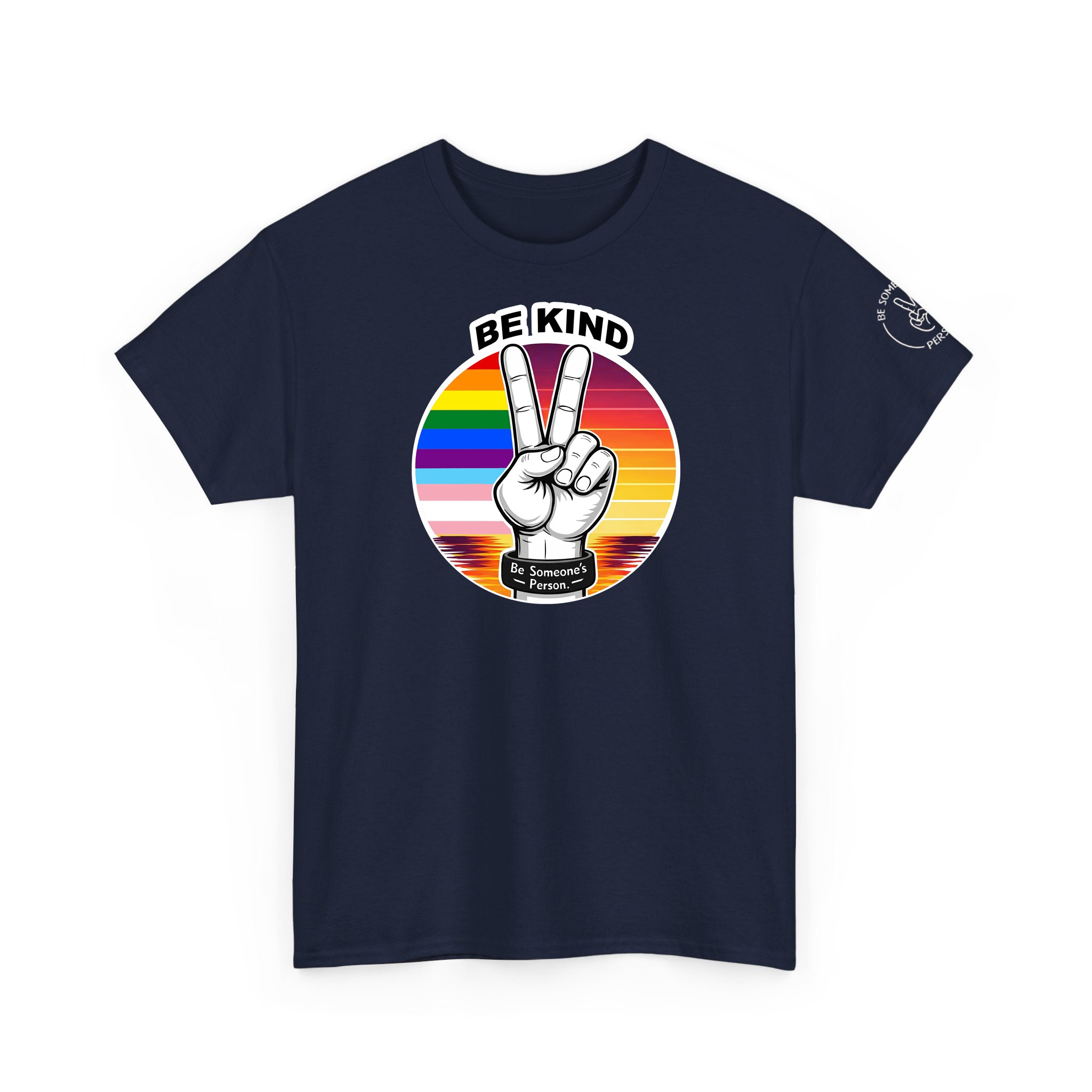Camisetas con el símbolo de la paz "Be Kind" – Edición Orgullo