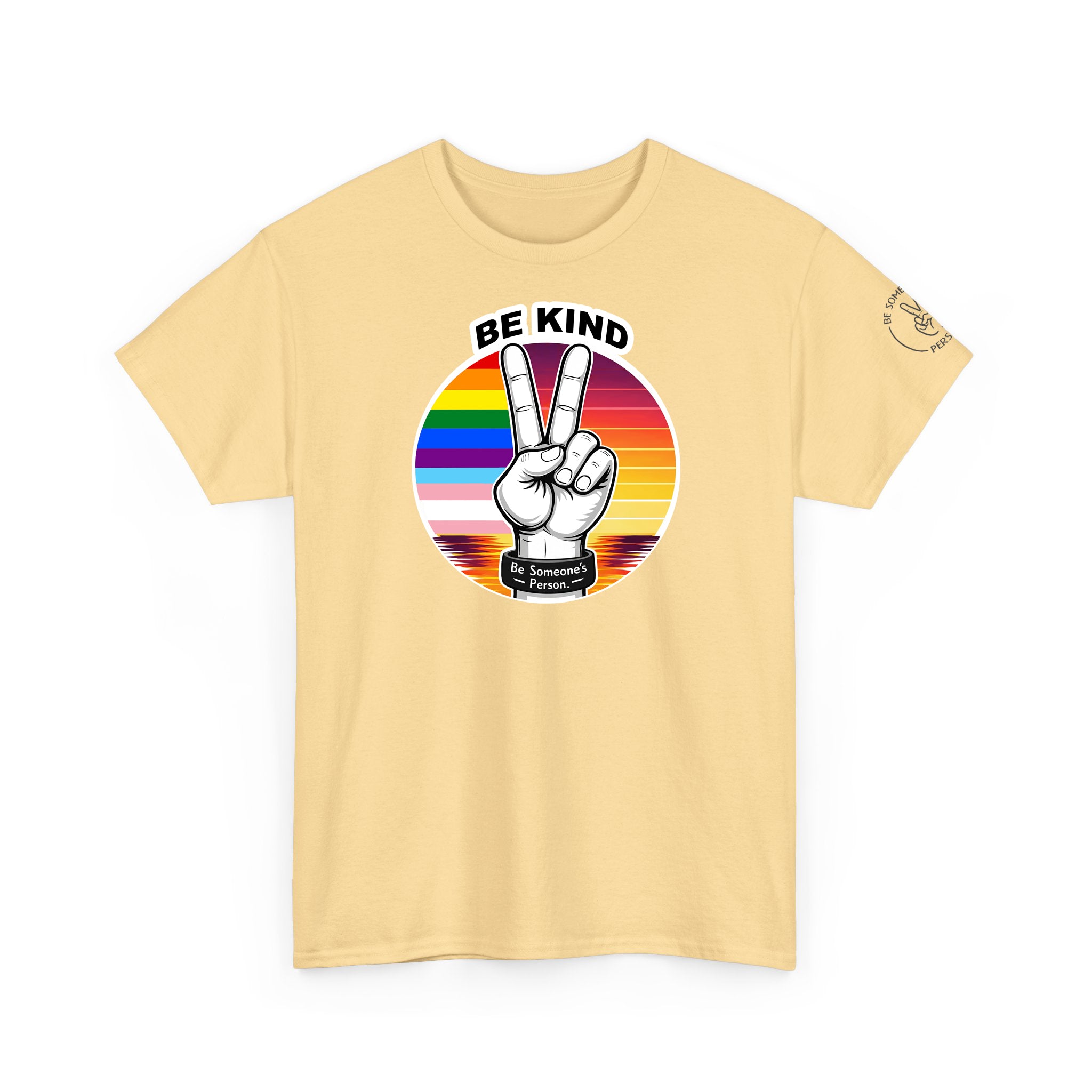 Camisetas con el símbolo de la paz "Be Kind" – Edición Orgullo