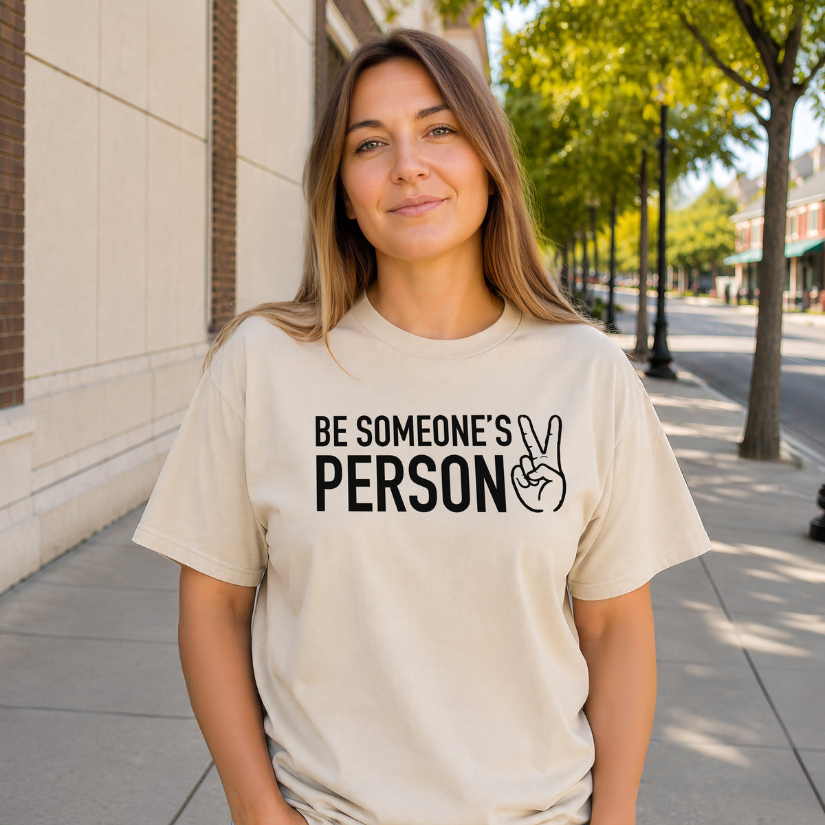 Be Someone's Person Block T-Shirt